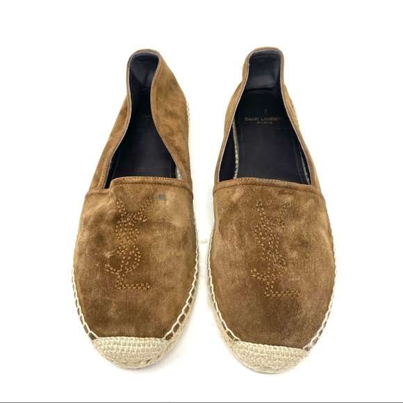 SAINT LAURENT brown suede espadrilles, 38.5 - Picture 4 of 13